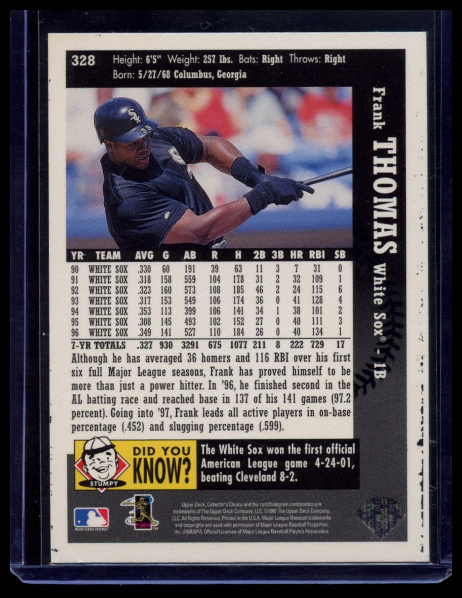 1997 Collector's Choice #328 Frank Thomas Box Toppers