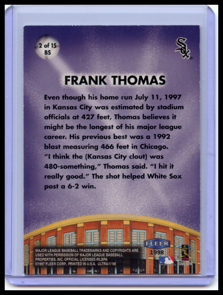 1998 Ultra #2BS Frank Thomas Big Shots