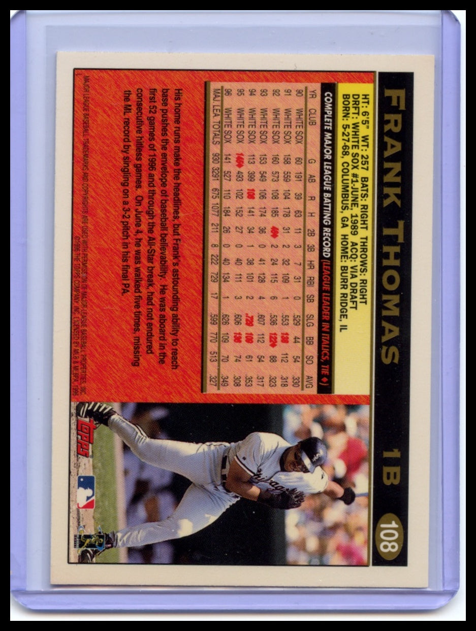 1997 Topps #108 Frank Thomas