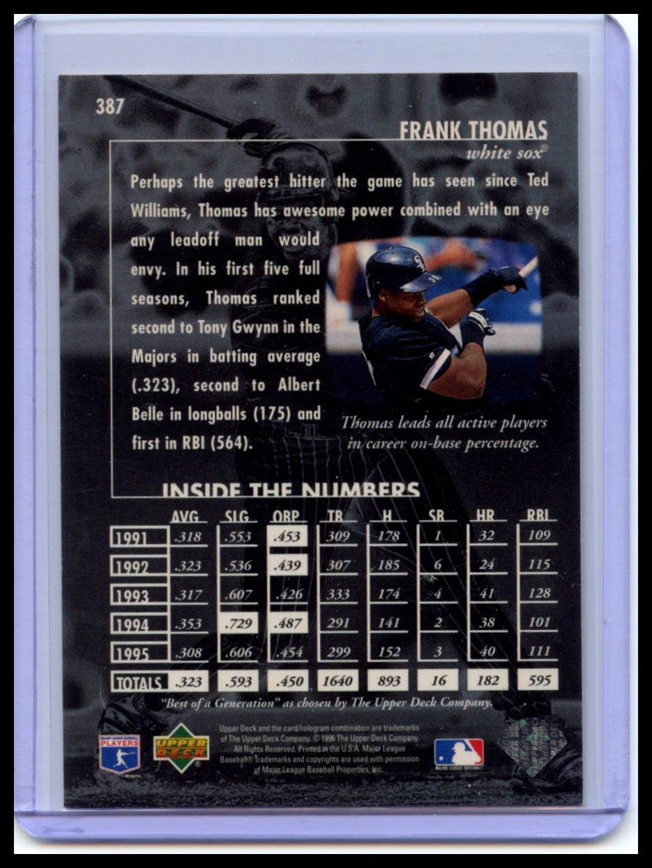 1996 Upper Deck #387 Frank Thomas