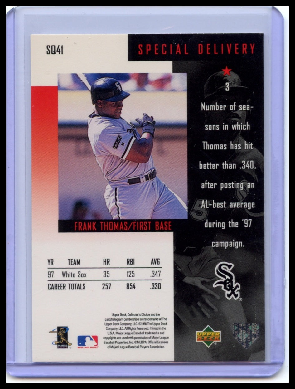 1998 Collector's Choice #SQ41 Frank Thomas StarQuest