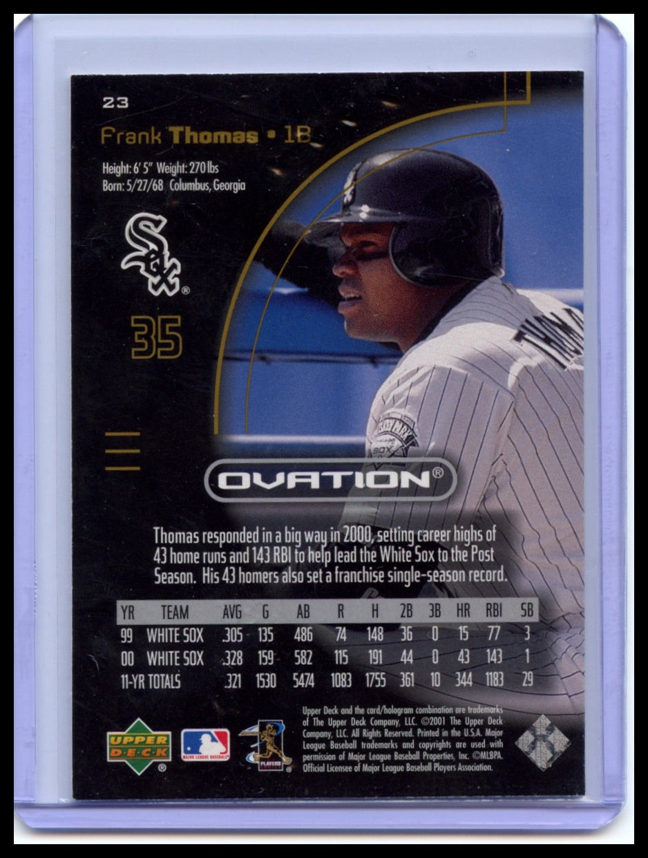 2001 Upper Deck Ovation #23 Frank Thomas