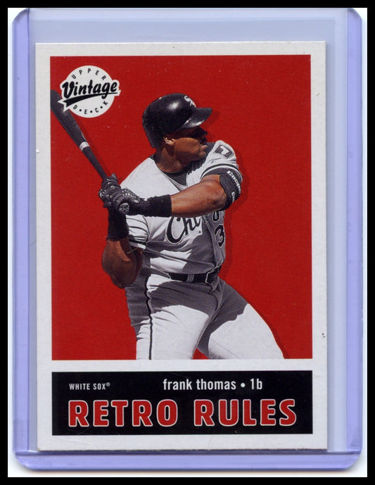 2001 Upper Deck Vintage #R2 Frank Thomas Retro Rules