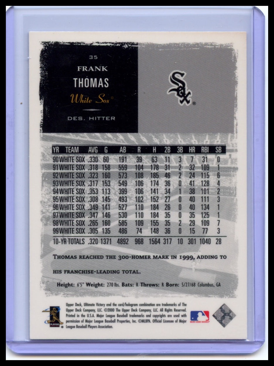 2000 Upper Deck Ultimate Victory #35 Frank Thomas