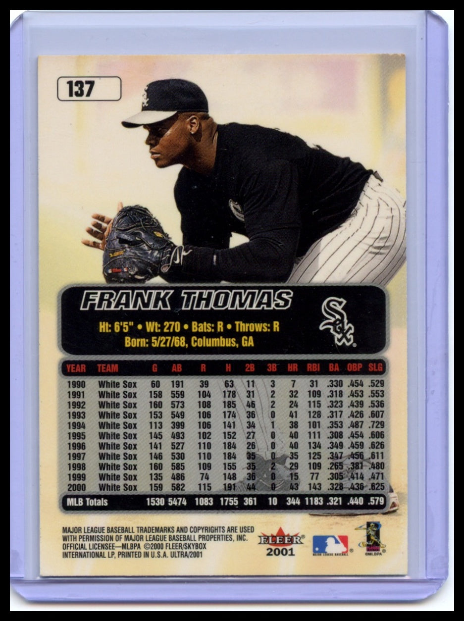 2001 Ultra #137 Frank Thomas