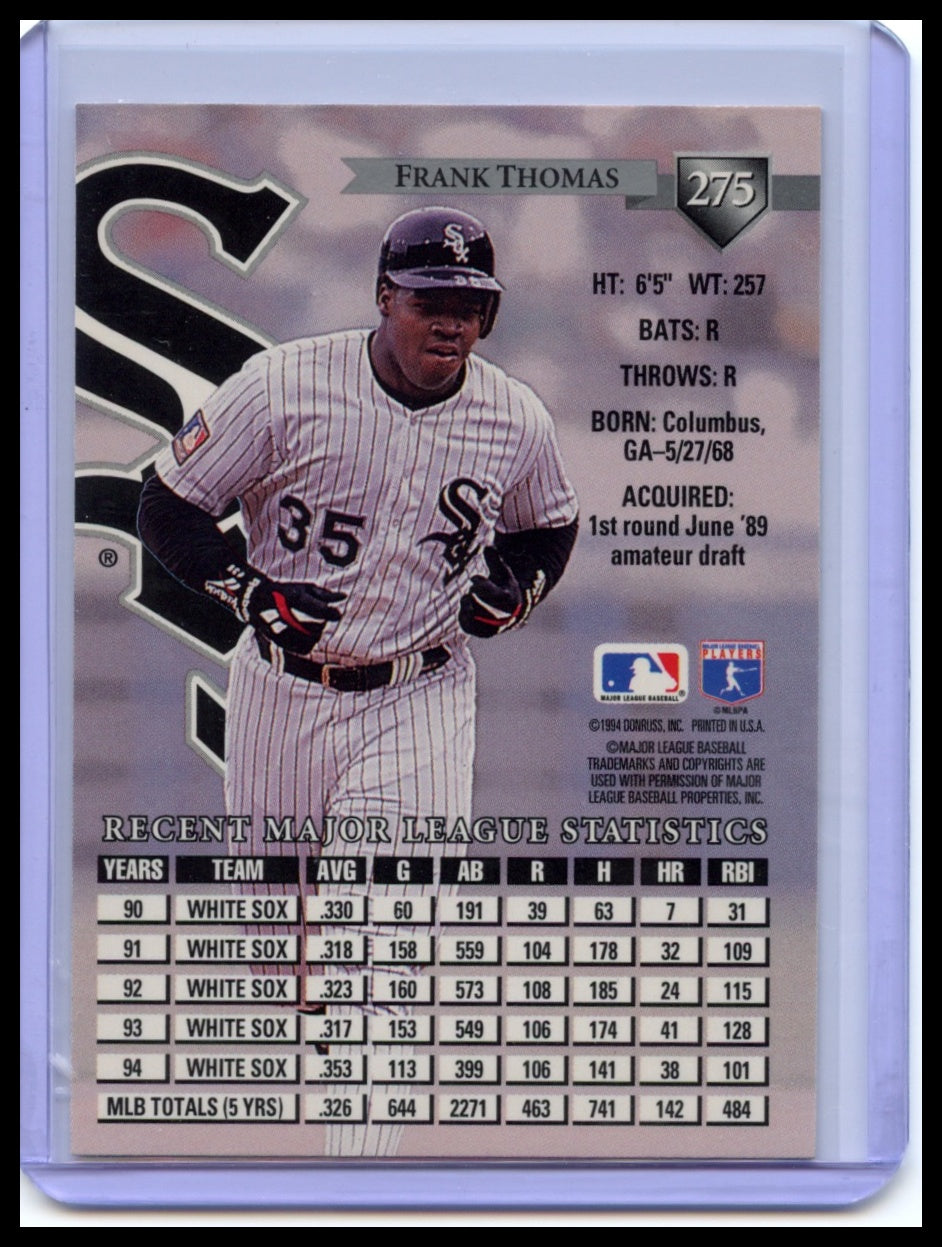 1995 Donruss #275 Frank Thomas