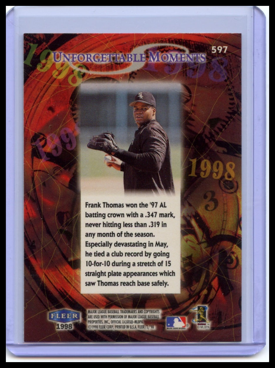 1998 Fleer Tradition #597 Frank Thomas