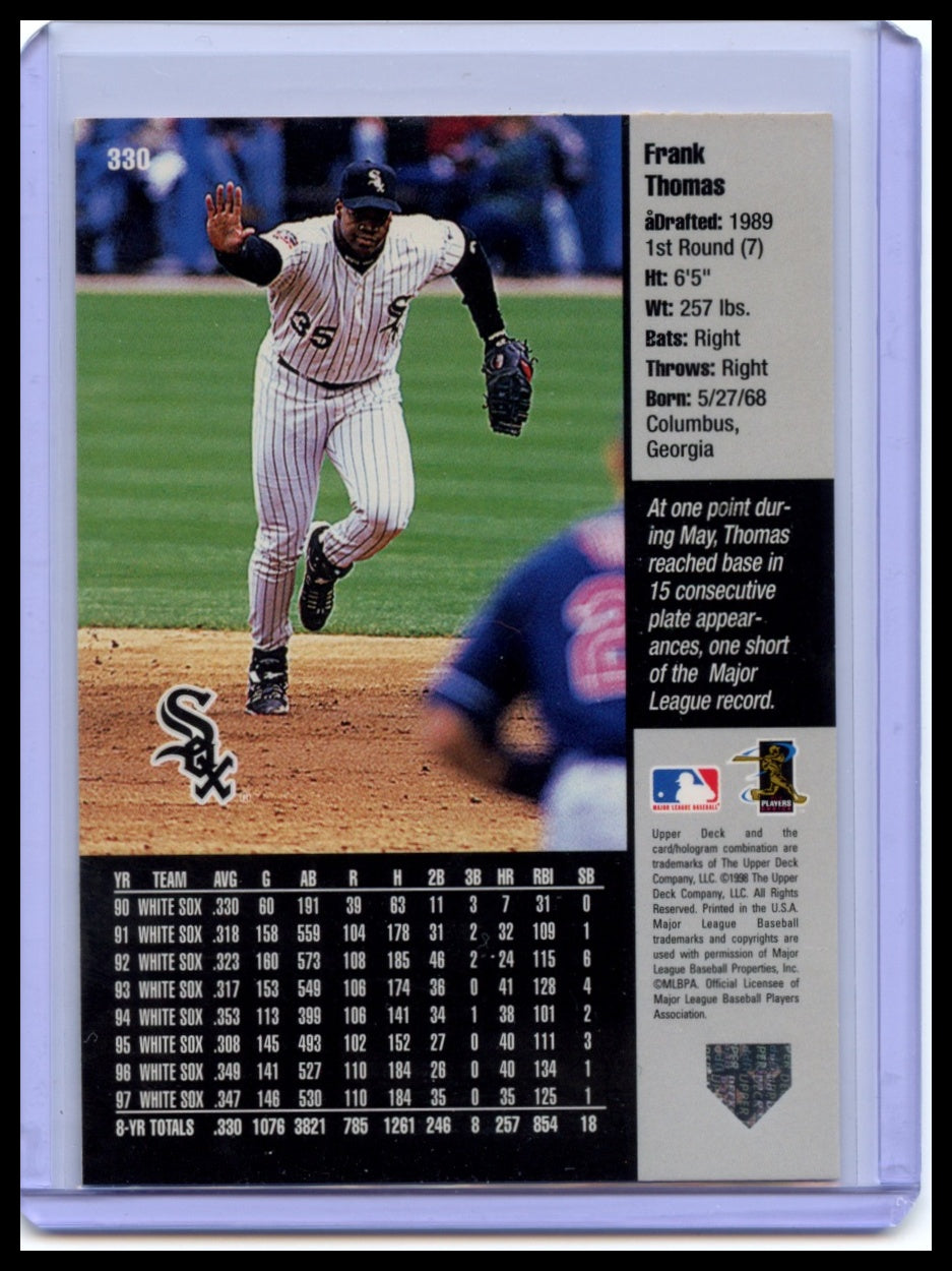 1998 Upper Deck #330 Frank Thomas