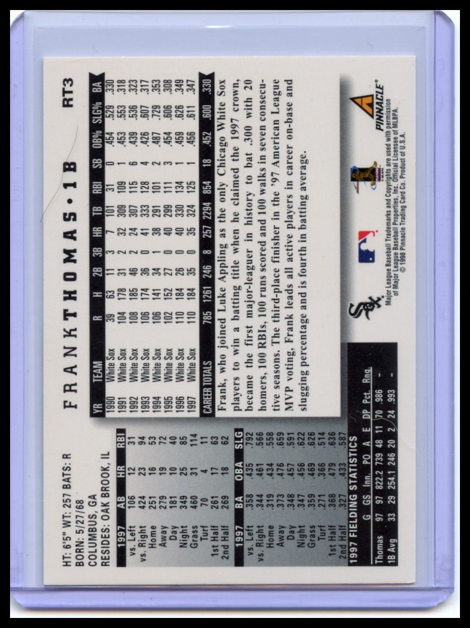 1998 Score Rookie & Traded #RT3 Frank Thomas