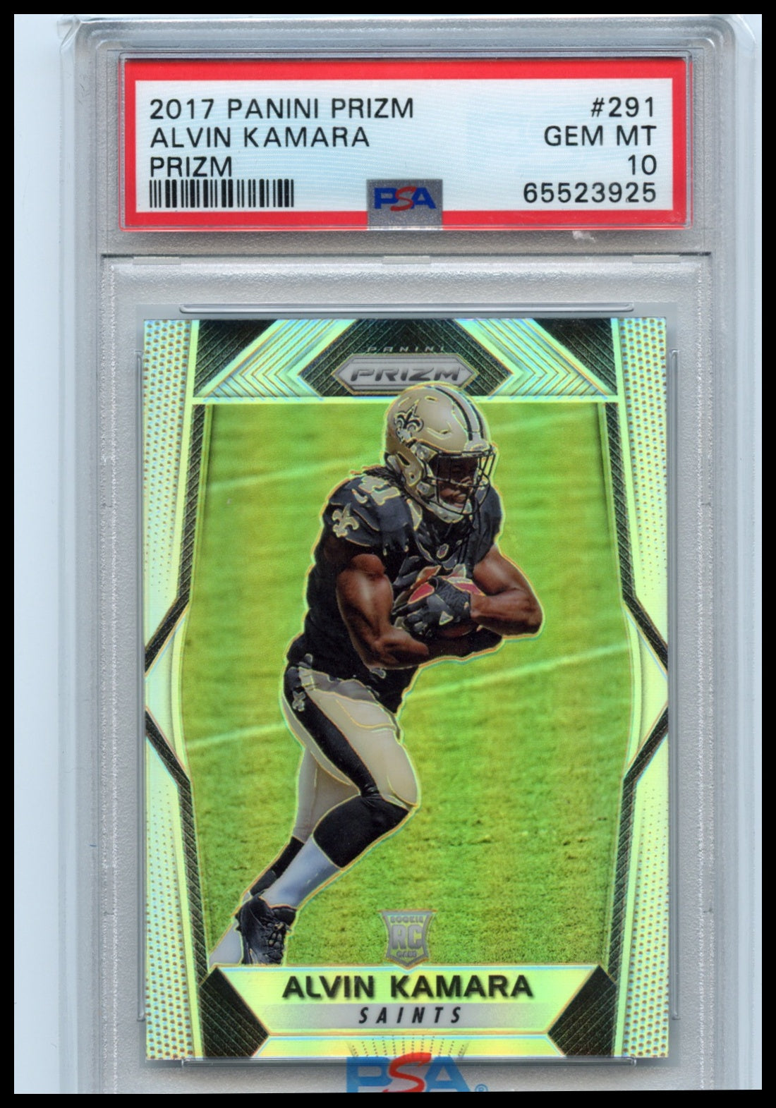 2017 Panini Prizm #291 Alvin Kamara Prizm PSA 10 #/399