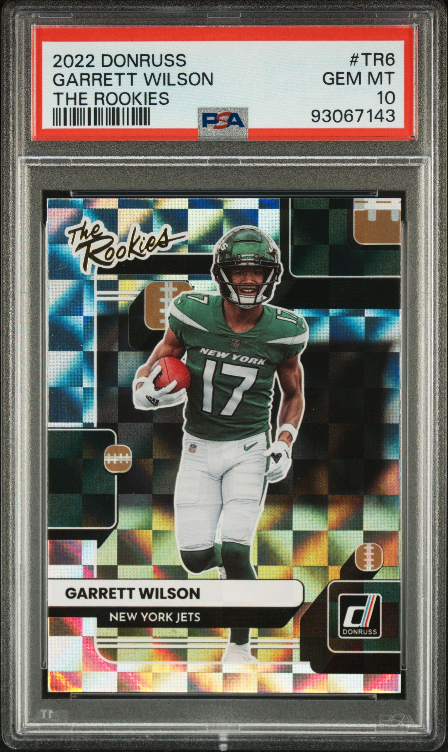 2022 Panini Donruss The Rookies #TR6 Garrett Wilson The Rookies PSA 10