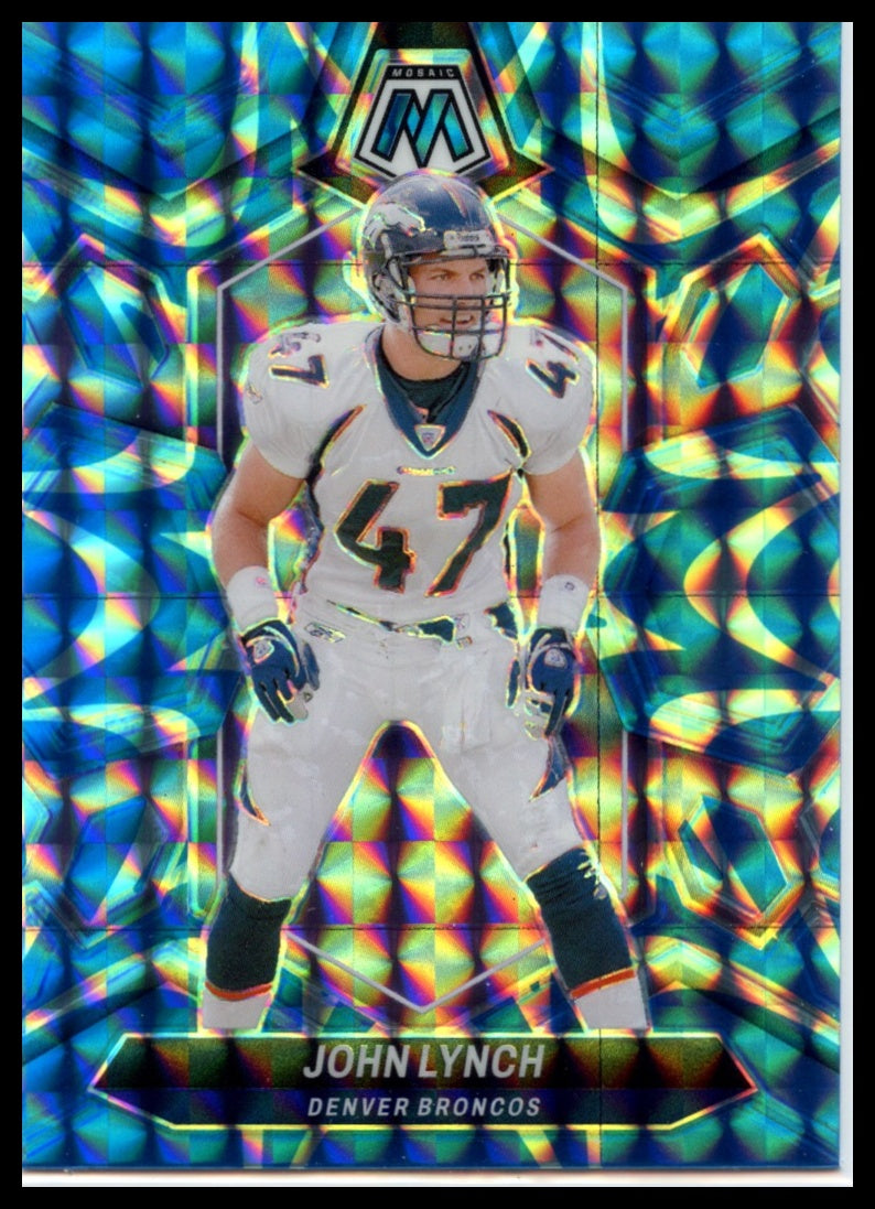 2024 Panini Mosaic #236 John Lynch Mosaic Reactive Blue