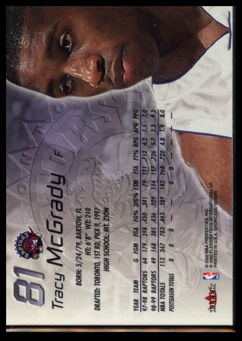 1999-00 Flair Showcase #81 Tracy McGrady