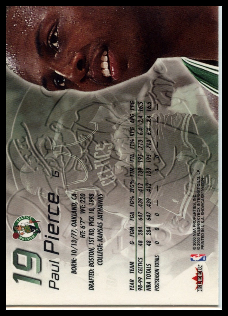 1999-00 Flair Showcase #19 Paul Pierce