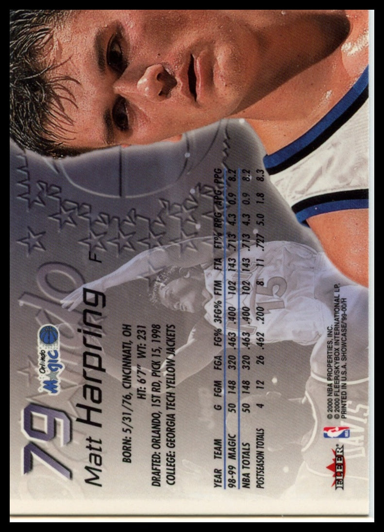 1999-00 Flair Showcase #79 Matt Harpring