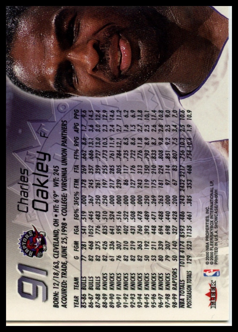 1999-00 Flair Showcase #91 Charles Oakley