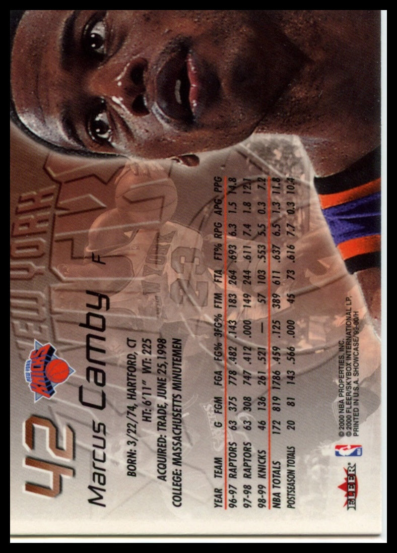 1999-00 Flair Showcase #42 Marcus Camby