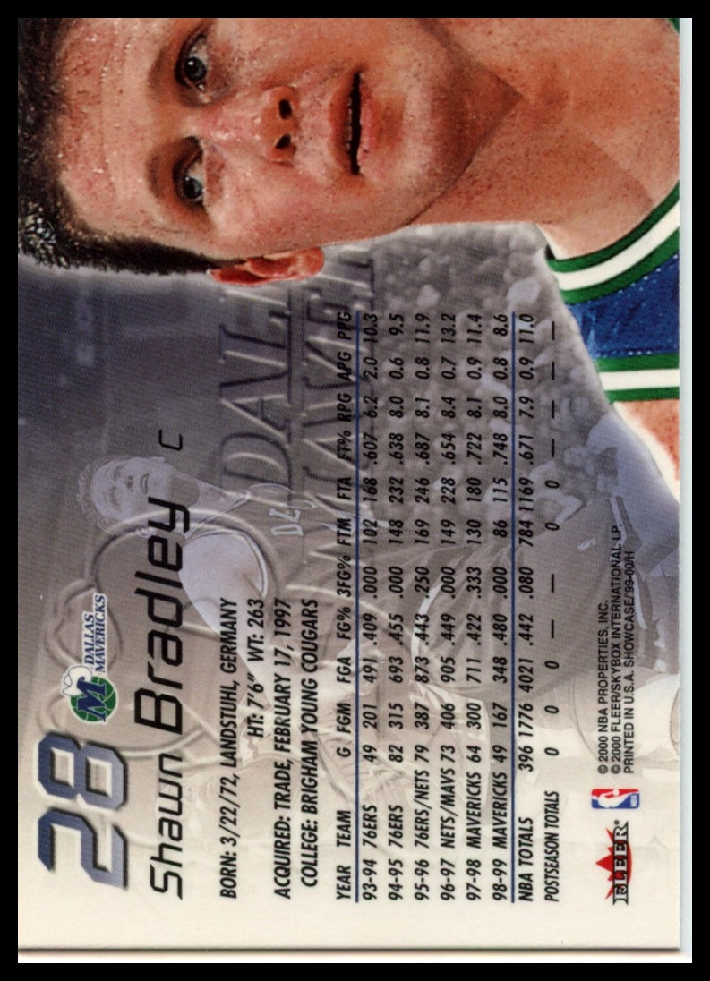 1999-00 Flair Showcase #28 Shawn Bradley