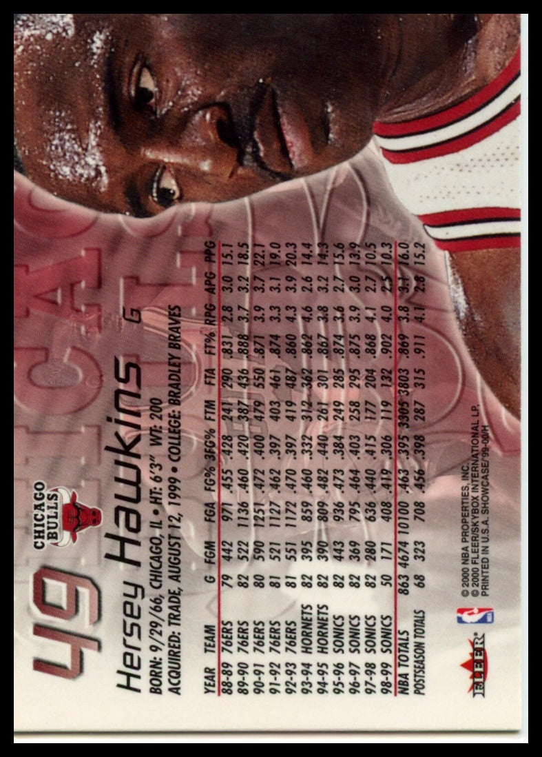 1999-00 Flair Showcase #49 Hersey Hawkins