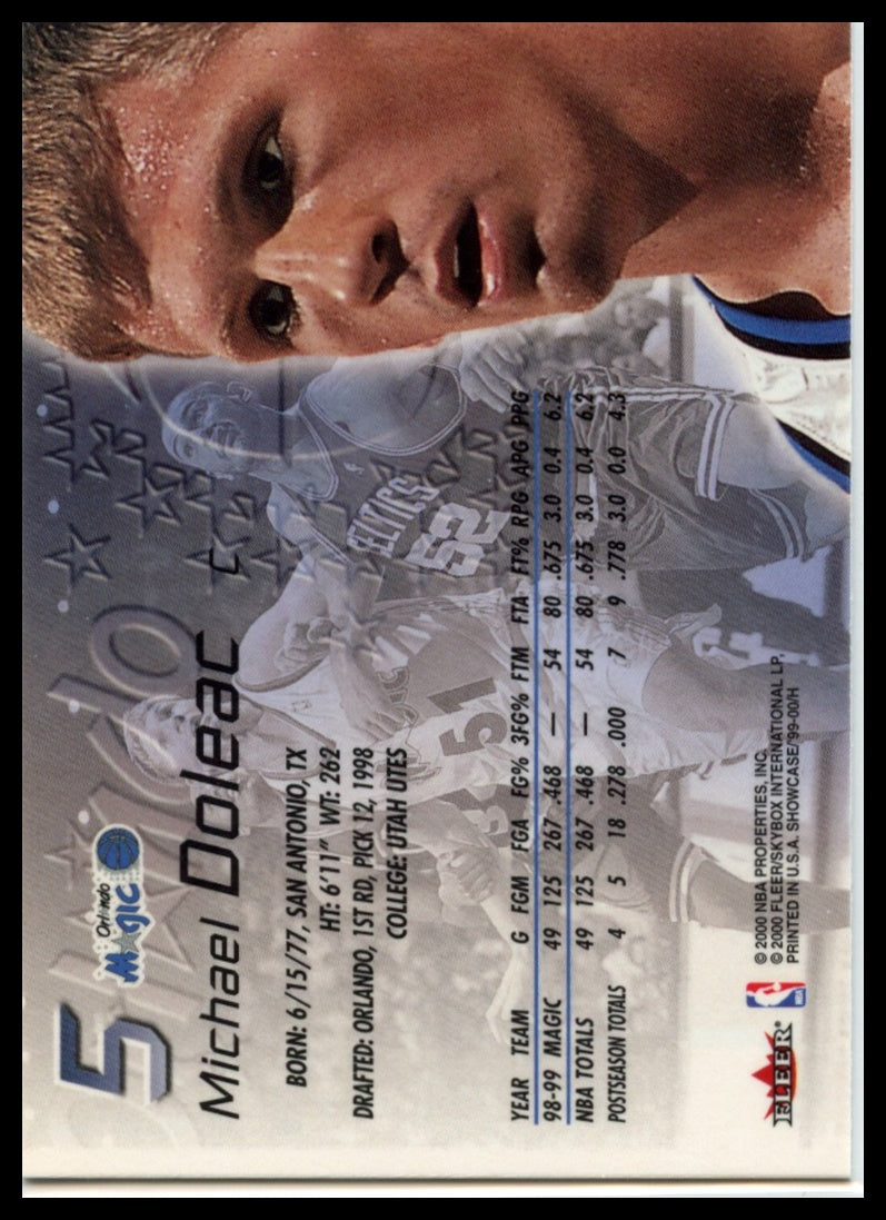 1999-00 Flair Showcase #5 Michael Doleac