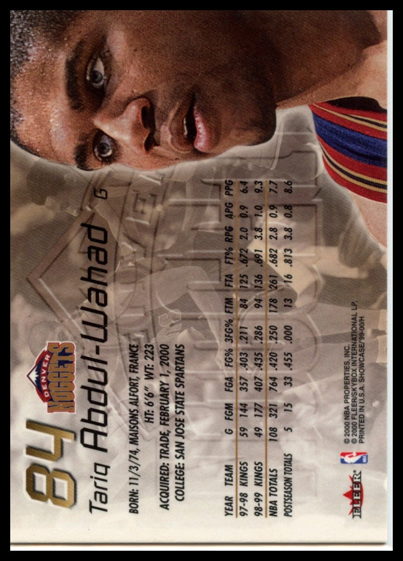 1999-00 Flair Showcase #84 Tariq Abdul-Wahad