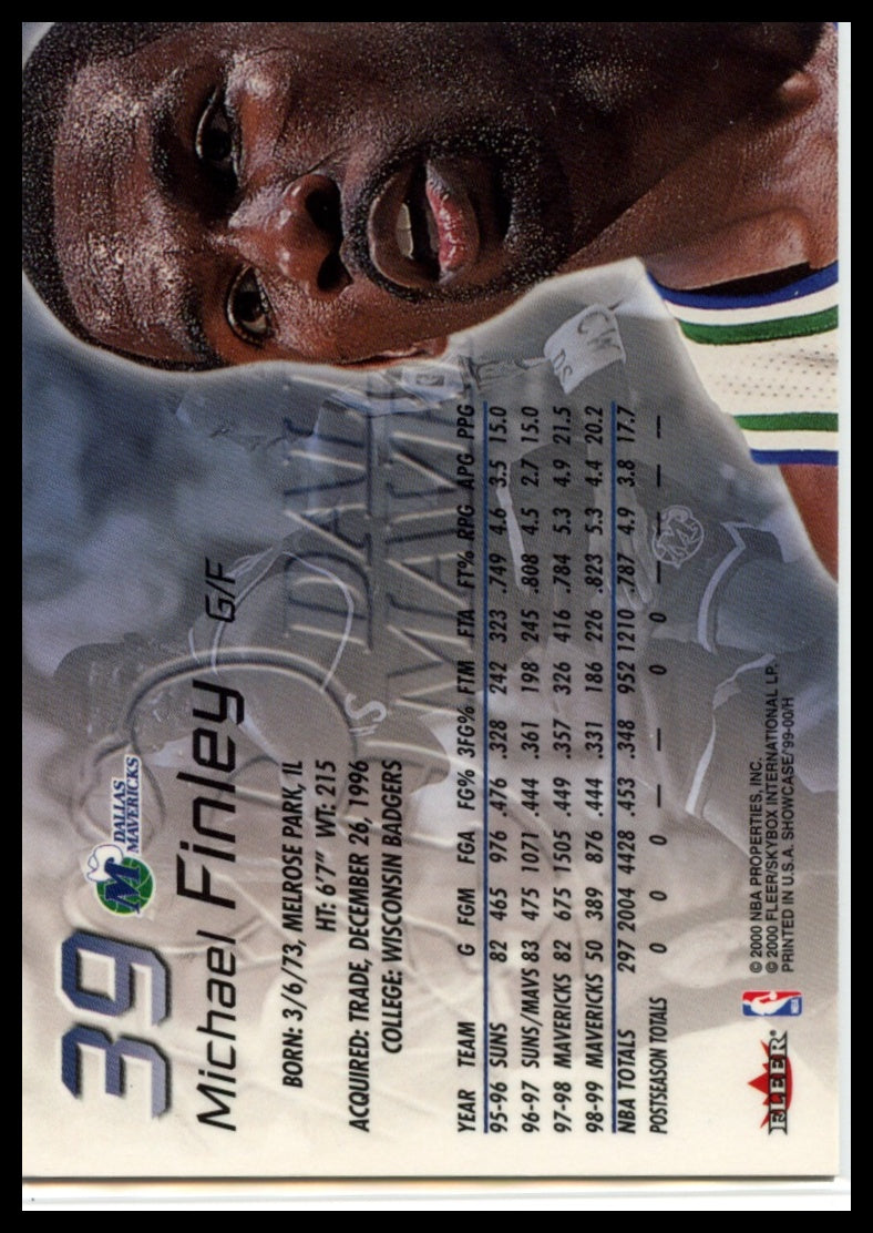 1999-00 Flair Showcase #39 Michael Finley