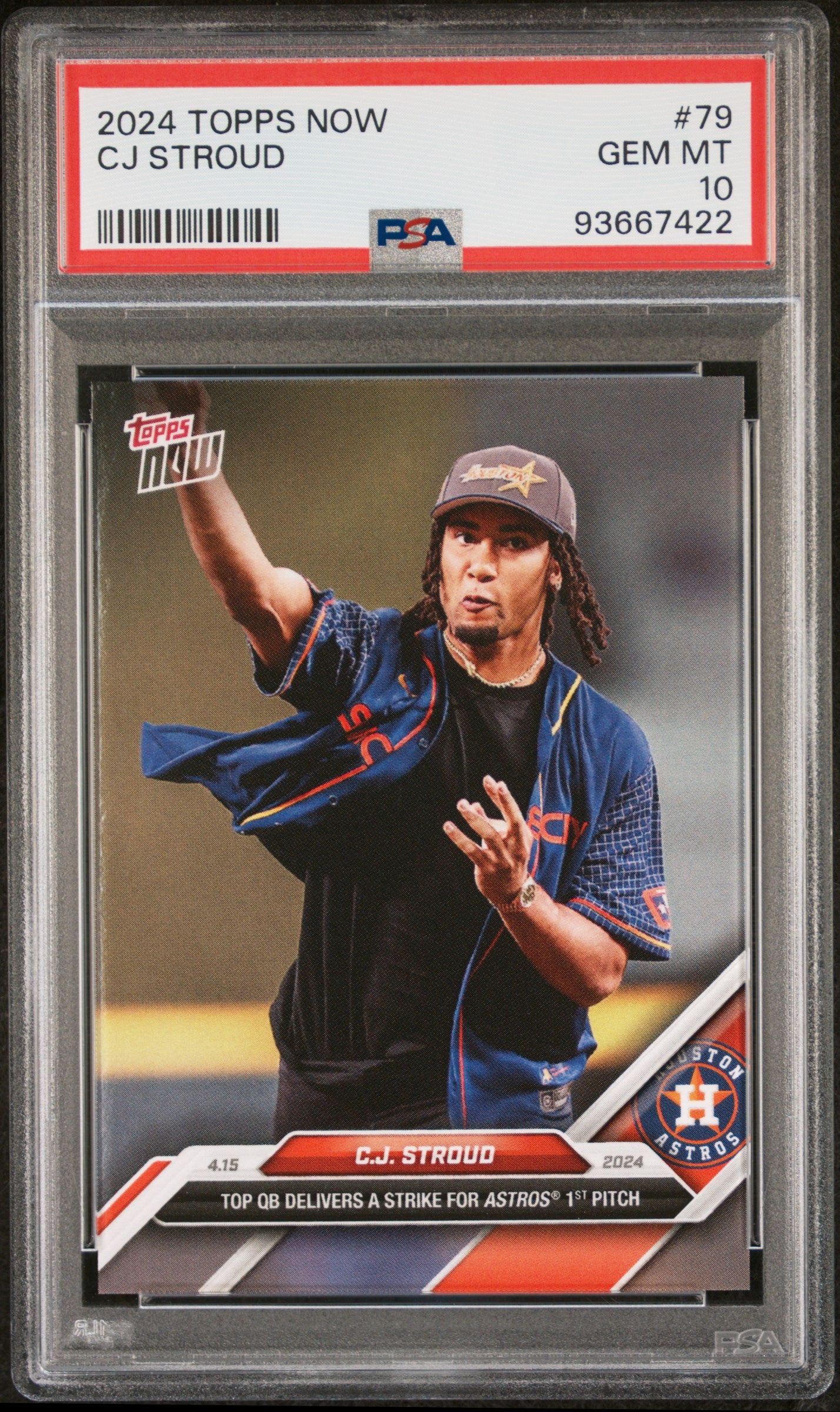 2024 Topps Now #79 Cj Stroud PSA 10