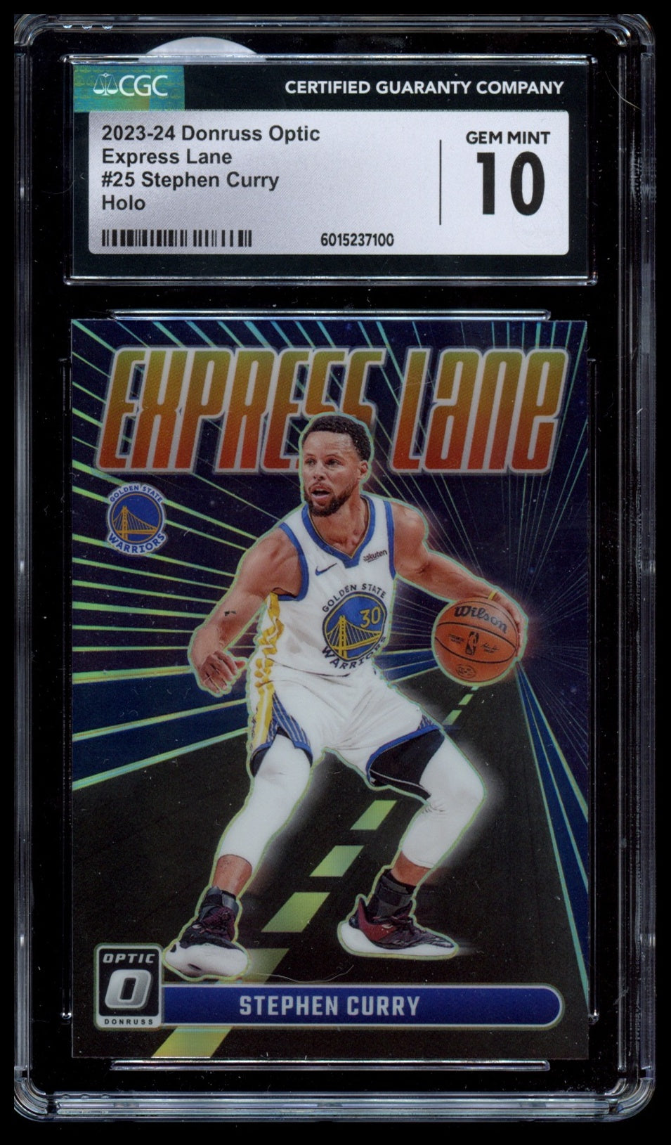 2023-24 Donruss Optic #25 Stephen Curry Express Lane Holo CGC 10