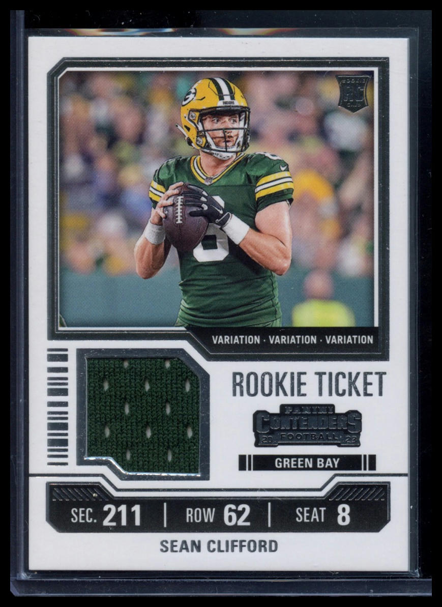 2023 Panini Contenders #TS31V Sean Clifford Rookie Ticket Swatches Variations