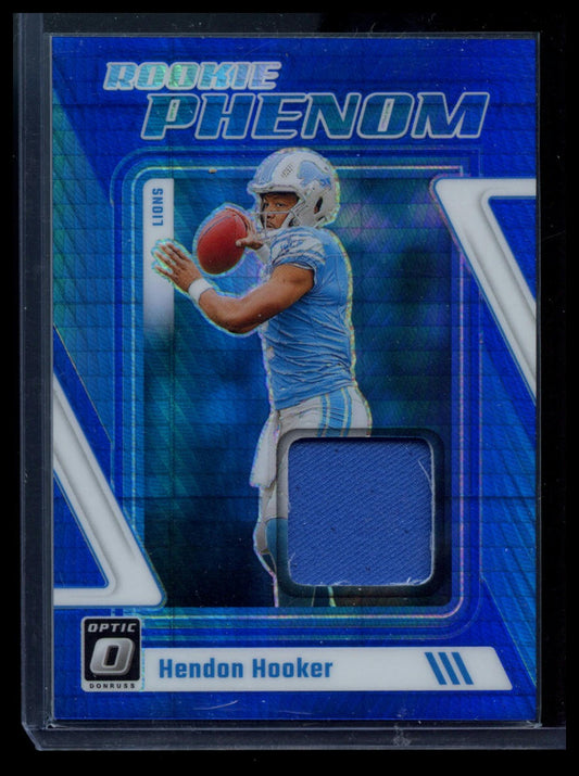 2023 Donruss Optic #RP-HH Hendon Hooker Rookie Phenom Blue Hyper