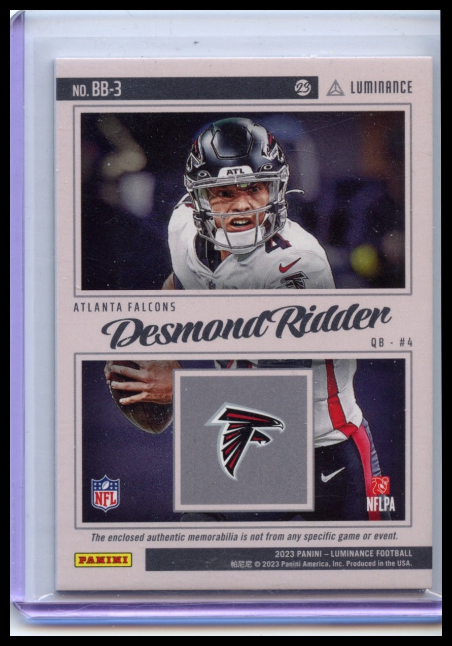 2023 Panini Luminance #BB-3 Desmond Ridder Bright Beginnings