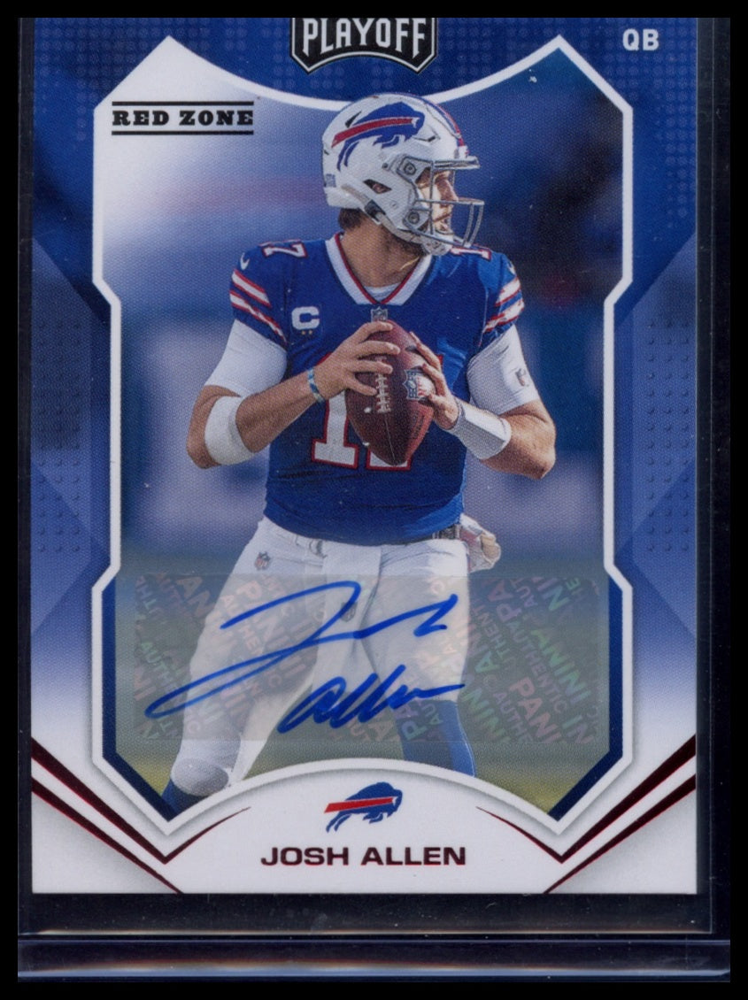 2021 Panini Playoff #1 Josh Allen Autographs Red Zone