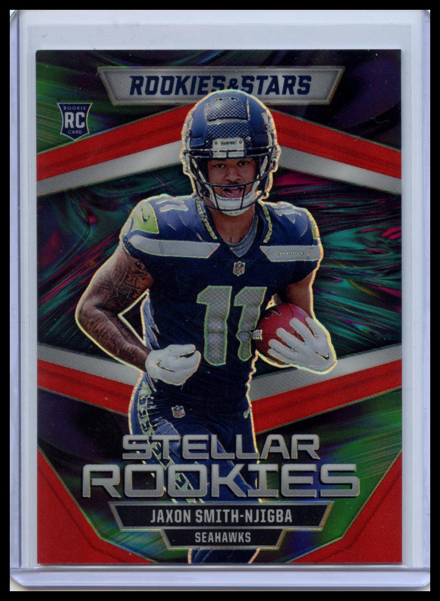 2023 Panini Rookies & Stars #SR-9 Jaxon Smith-Njigba Stellar Rookies Red #/99