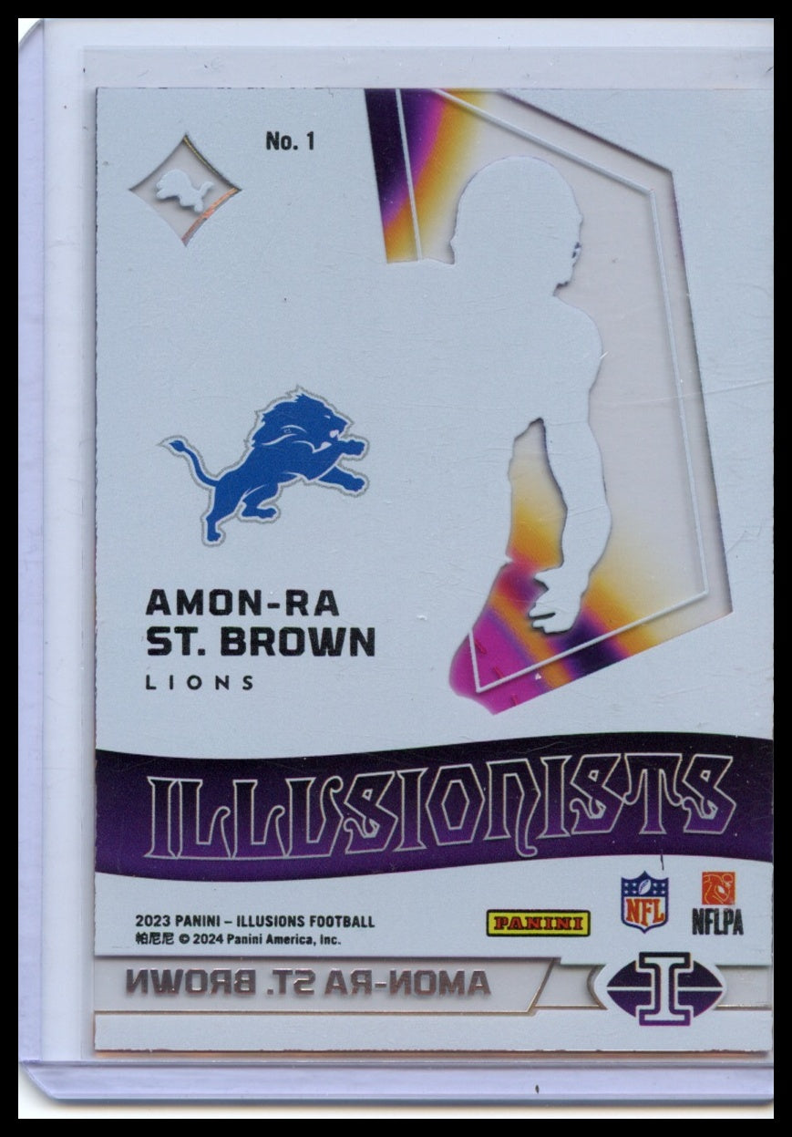 2023 Panini Illusions #1 Amon-Ra St. Brown Illusionists Orange