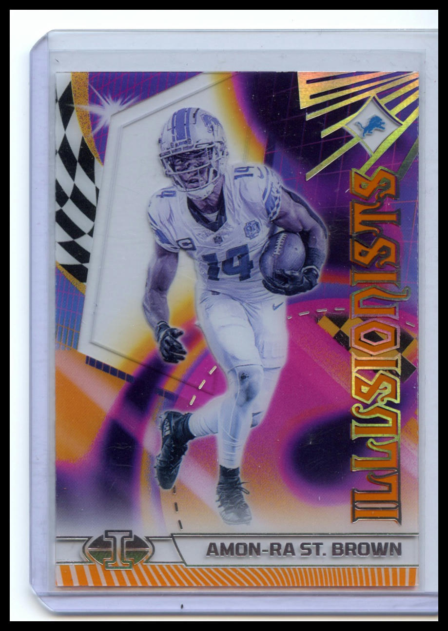 2023 Panini Illusions #1 Amon-Ra St. Brown Illusionists Orange