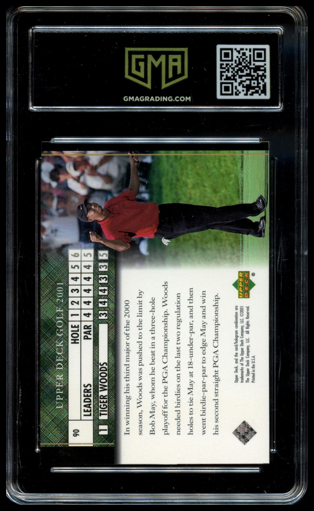 2001 Upper Deck #90 Tiger Woods GMA 10