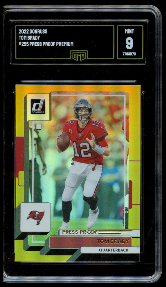 2022 Donruss #255 Tom Brady Premium Press Proof GMA 9