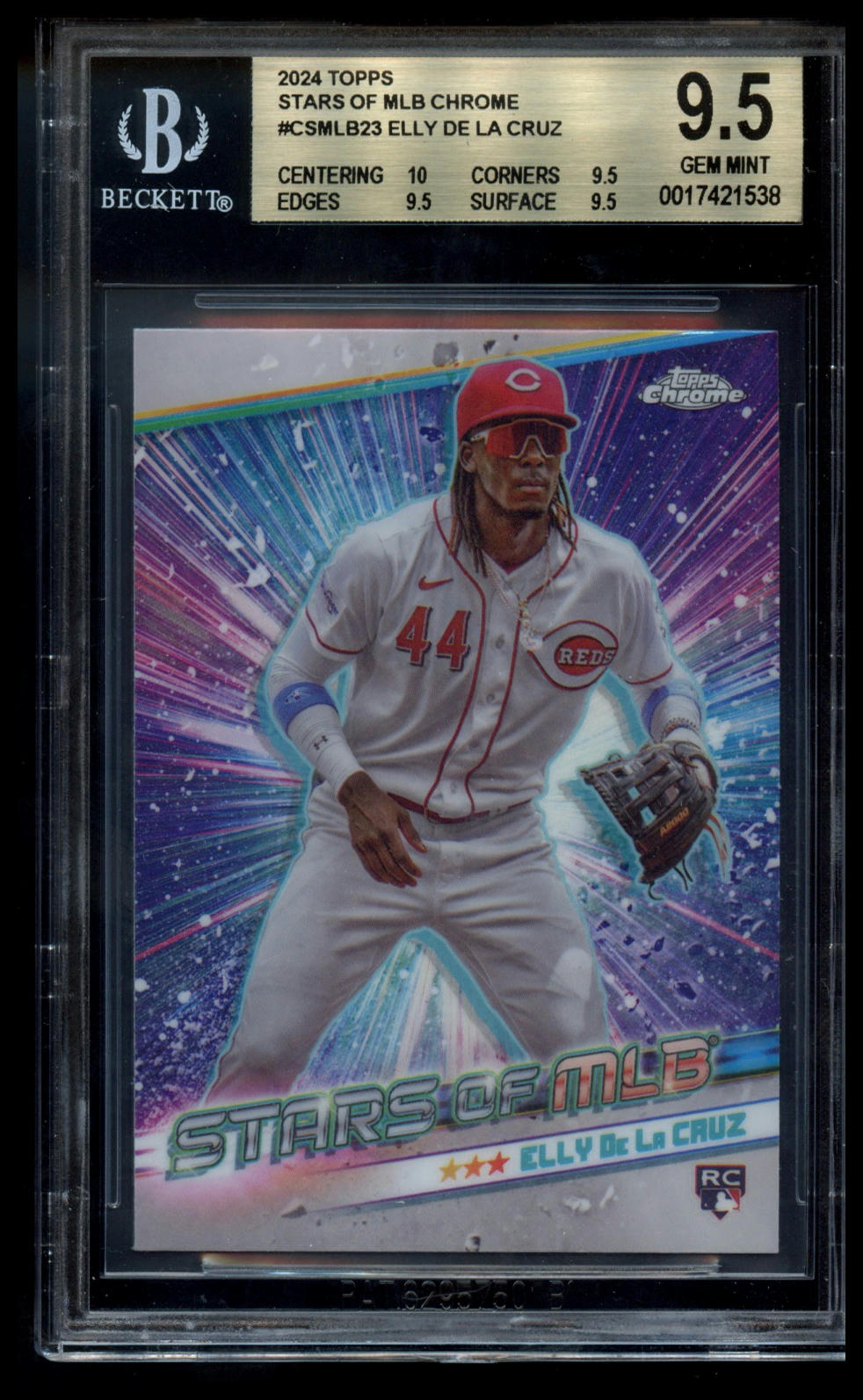 2024 Topps #CSMLB-23 Elly De La Cruz Stars of MLB Chrome BGS 9.5